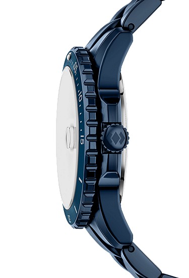 Fossil Blue Dive 42mm Three-Hand Navy Stainless Steel Watch - Image 4