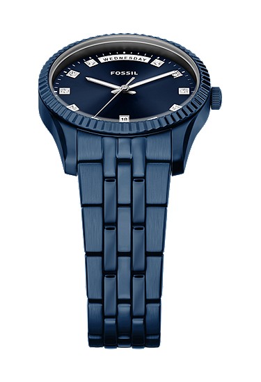 Scarlette 34mm Three-Hand Navy Stainless Steel Watch - Image 6