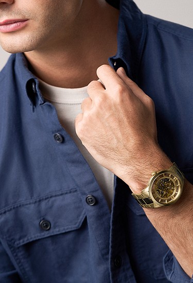 Townsman 44mm Automatic Gold-Tone Stainless Steel Watch - Image 2