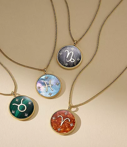 Aries Sutton Zodiac Gold-Tone Stainless Steel Red Carnelian Pendant Necklace - Image 6
