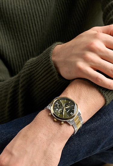 Neutra 44mm Chronograph Two-Tone Stainless Steel Watch - Image 2
