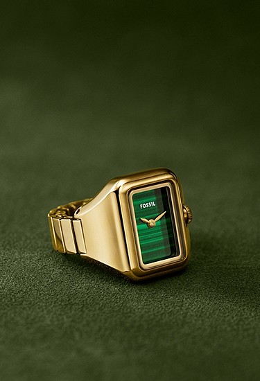 Raquel Watch Ring 21mm Two-Hand Gold-Tone Stainless Steel - Image 9