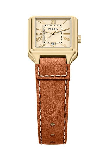 Raquel 23mm Three-Hand Date Medium Brown Leather Watch - Image 5