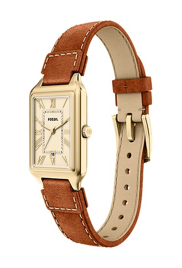 Raquel 23mm Three-Hand Date Medium Brown Leather Watch - Image 7