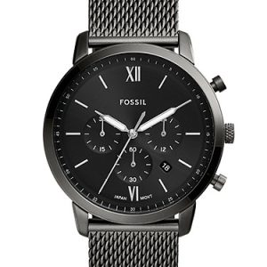 Neutra 44mm Chronograph Smoke Stainless Steel Mesh Watch