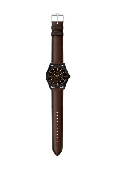 Pearson 42mm Multifunction Brown Leather Watch - Image 9