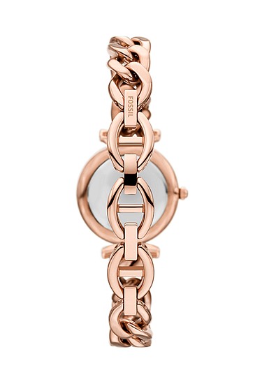 Carlie Mini 28mm Three-Hand Rose Gold-Tone Stainless Steel Watch and Bracelet Set - Image 3