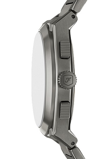 Everett 44mm Chronograph Smoke Stainless Steel Watch - Image 4