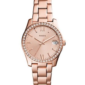 Scarlette 33mm Three-Hand Date Rose Gold-Tone Stainless Steel Watch