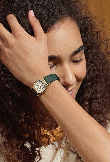 Harlow 27mm Three-Hand Green Croco Leather Watch - Image 2