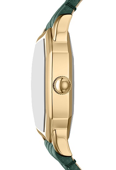 Harlow 27mm Three-Hand Green Croco Leather Watch - Image 4