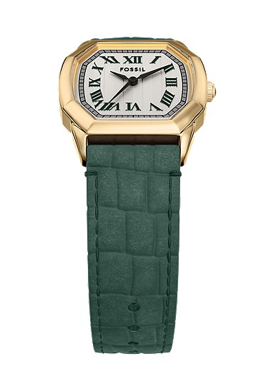 Harlow 27mm Three-Hand Green Croco Leather Watch - Image 5