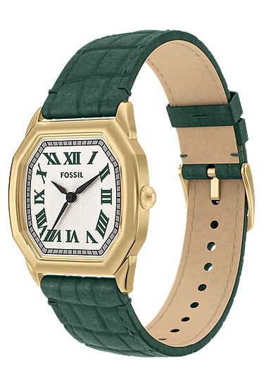 Harlow 27mm Three-Hand Green Croco Leather Watch - Image 7