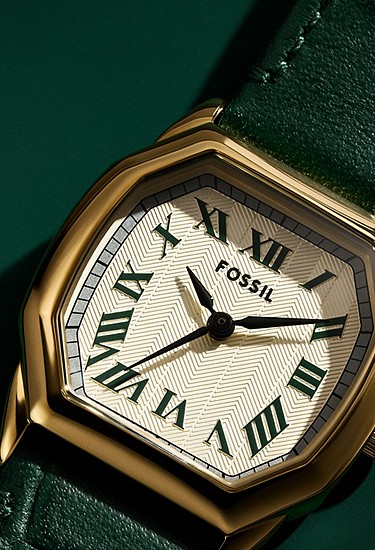 Harlow 27mm Three-Hand Green Croco Leather Watch - Image 9