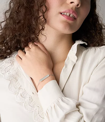Sadie Stainless Steel ID Bracelet - Image 2