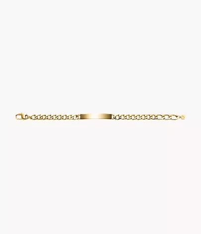 Ellis Gold-Tone Stainless Steel ID Bracelet - Image 5