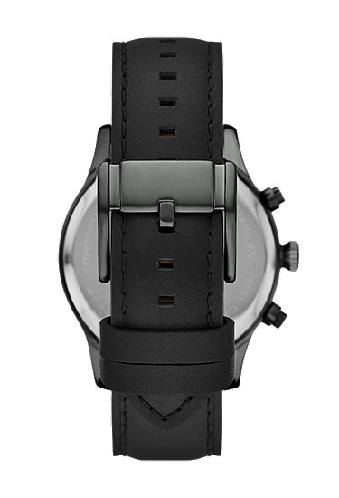 Bennett 45mm Multifunction Black Leather Watch - Image 3