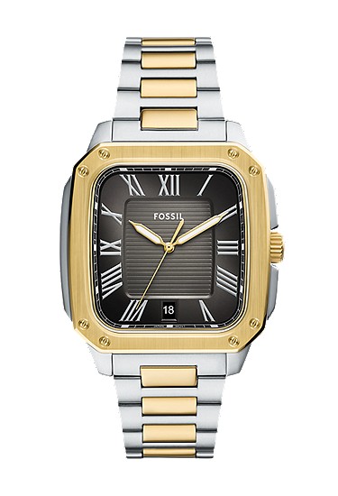 Crosby 42mm Three-Hand Date Two-Tone Stainless Steel Watch