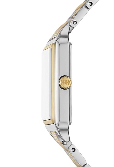 Raquel 23mm Three-Hand Date Two-Tone Stainless Steel Watch and Bracelet Set - Image 4