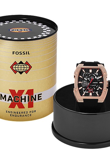 Machine X1 42mm Automatic Black Silicone Watch - Image 7