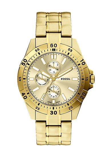 Garrett 44mm Multifunction Gold-Tone Stainless Steel Watch