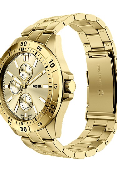 Garrett 44mm Multifunction Gold-Tone Stainless Steel Watch - Image 7