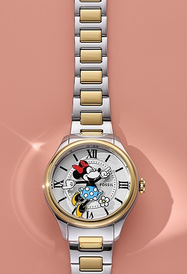 Disney Minnie Mouse x Fossil 38mm Special-Edition Classic Watch - Image 8
