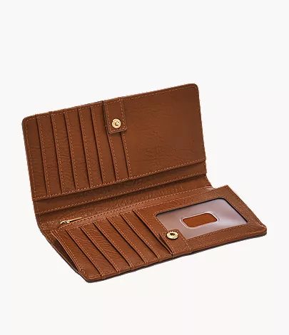 Liza Leather Slim Bifold Wallet - Image 2