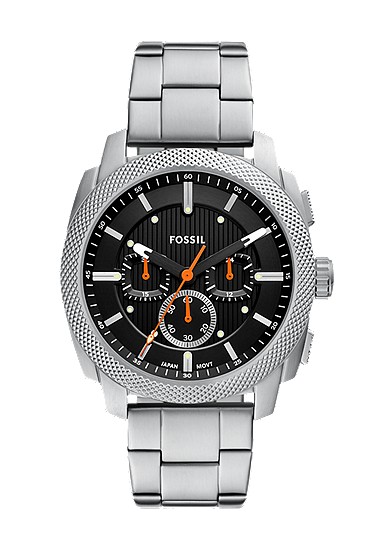 Machine 44mm Chronograph Stainless Steel Watch