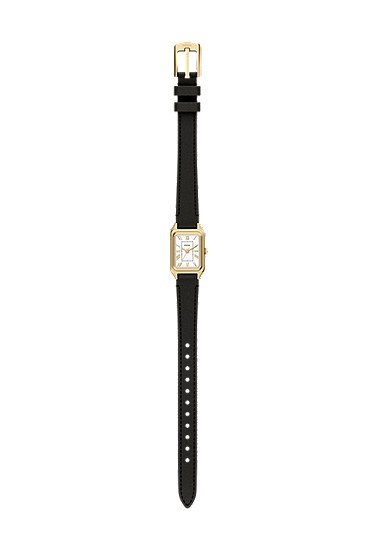 Raquel Mini 18mm Three-Hand Black Leather Watch - Image 8