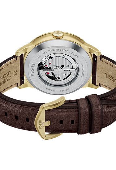 Townsman 44mm Automatic Brown Leather Watch - Image 6