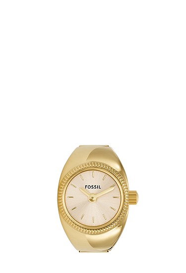 Watch Ring 15mm Two-Hand Gold-Tone Stainless Steel - Image 3