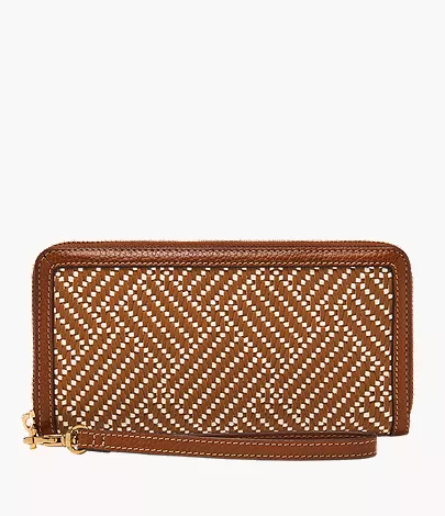 Logan RFID Zip Around Clutch