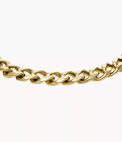 Ellis Core Chains Gold-Tone Stainless Steel Chain Bracelet - Image 2