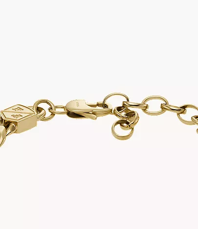 Ellis Core Chains Gold-Tone Stainless Steel Chain Bracelet - Image 3