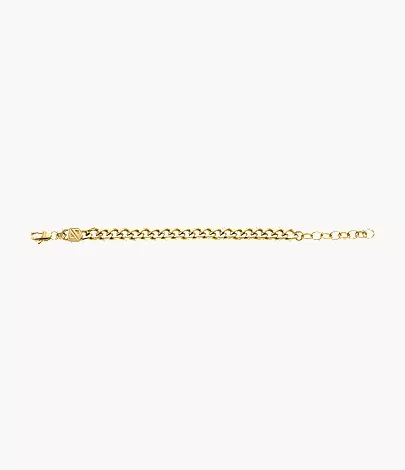 Ellis Core Chains Gold-Tone Stainless Steel Chain Bracelet - Image 4