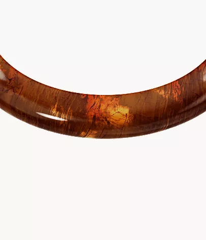 Resin Collection Brown Bangle Bracelet - Image 3