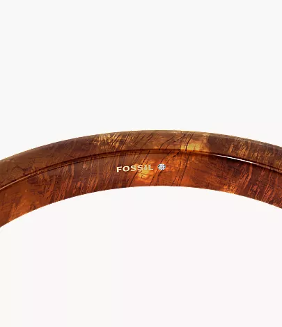 Resin Collection Brown Bangle Bracelet - Image 4