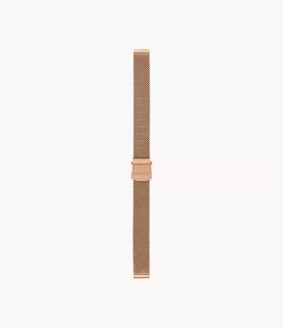 12mm Rose Gold-Tone Stainless Steel Mesh Bracelet