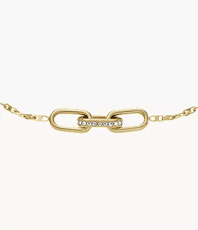 Heritage D-Link Gold-Tone Stainless Steel Chain Bracelet - Image 2