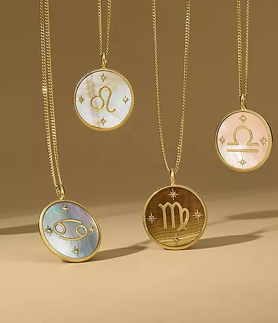 Aquarius Sutton Zodiac Gold-Tone Stainless Steel Blue Lapis Pendant Necklace - Image 6