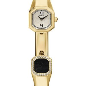 Harlow 16mm Two-Hand Gold-Tone Stainless Steel Watch Bangle