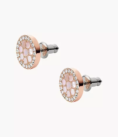 Merrit Mosaic Mother-of-Pearl Stud Earrings - Image 2