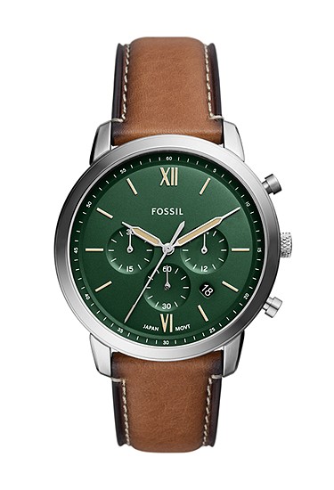 Neutra 44mm Chronograph Tan LiteHide? Leather Watch