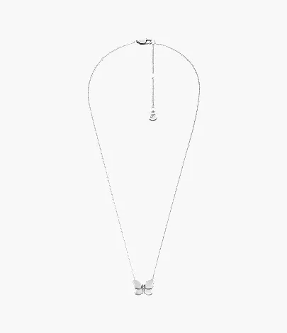 Sutton Stainless Steel Butterfly Necklace and Earrings Gift Set - Image 4