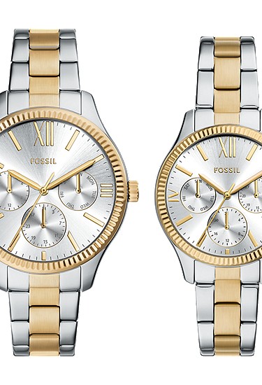 Rye 42mm Multifunction Two-Tone Stainless Steel Watch
