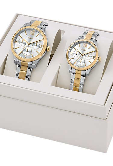 Rye 42mm Multifunction Two-Tone Stainless Steel Watch - Image 4