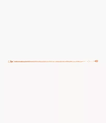 Ellis Pav?? Glitz Rose Gold-Tone Brass Tennis Chain Bracelet - Image 5