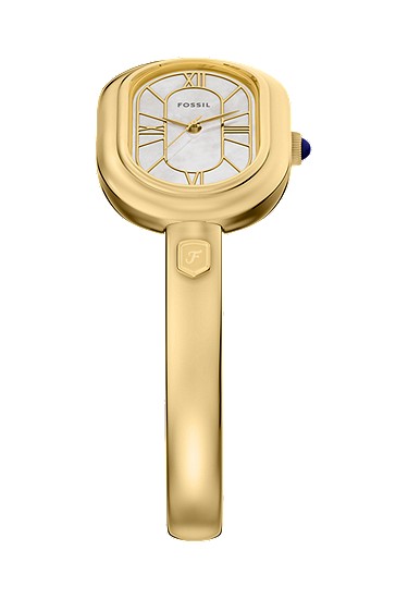 Sloan 25mm Three-Hand Gold-Tone Stainless Steel Watch Bangle - Image 6