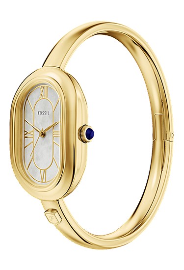 Sloan 25mm Three-Hand Gold-Tone Stainless Steel Watch Bangle - Image 8